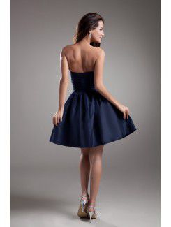 Taffeta Strapless Short Corset Cocktail Dress