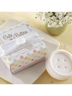 "Cute as a Button" Button Soap Favor