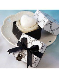 Mini Heart Scented White Soap Wedding Favor