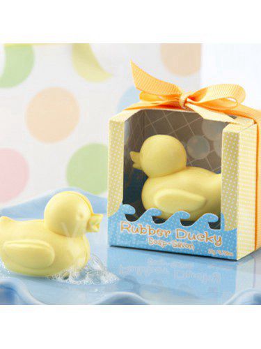 Baby shower rubber ducky zeep gunsten