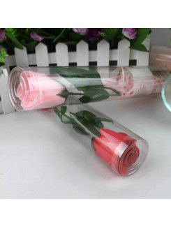 Stemmed Rose Petal Soap Wedding Favor