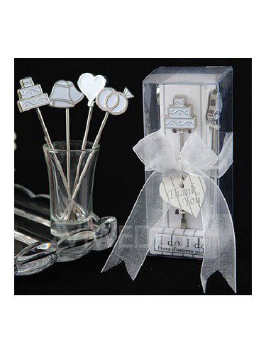 Posrebrzane stal fruit cake fork set