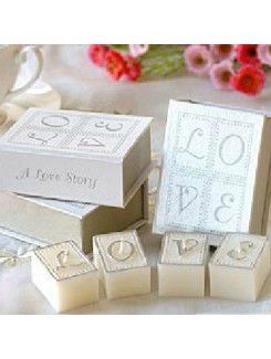 "book of love" candle set