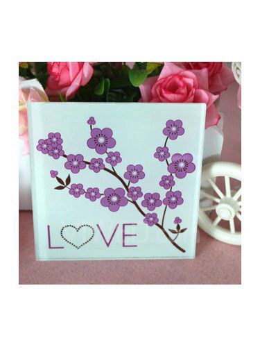 Cherry Blossom Love Glass Coasters (set of 2)