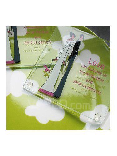 Celebration of Love Glass Coasters (Set of 2)