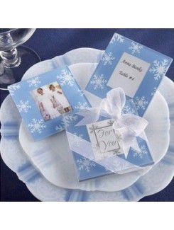 Snowflake Photo Coasters-Set Of 2