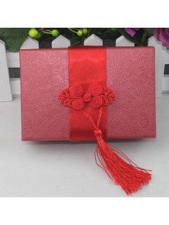 Square Favor Box With Chinese Knot