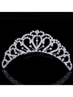 Nydelig legering og rhinestiones bryllup tiara