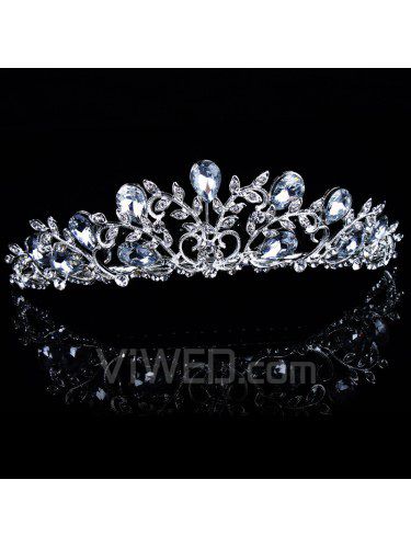 Rhinestiones e zirconi nozze sposa tiara