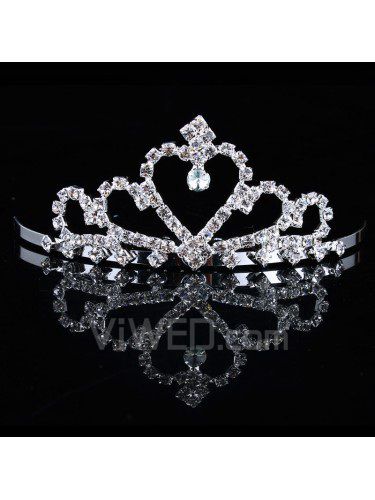 Beauitful rhinestiones och zirkon bröllop brud tiara