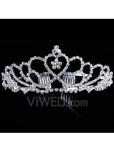 Gorgeous Zircon and Rhinestiones Wedding Bridal Tiara