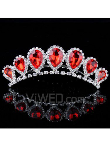 Alloy with Rhinestiones and Zircons Wedding Headpiece (Three Colors)