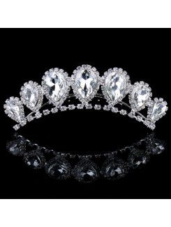 Alloy with Rhinestiones and Zircons Wedding Headpiece (Three Colors)