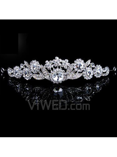 Beauitful Alloy with Zircons and Rhinestiones Bridal Headpiece