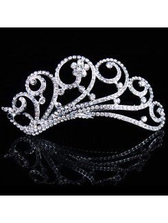 Beauitful Alloy and Rhinestiones Wedding Bridal Tiara