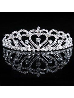 Rhinestiones e zirconi nozze sposa tiara