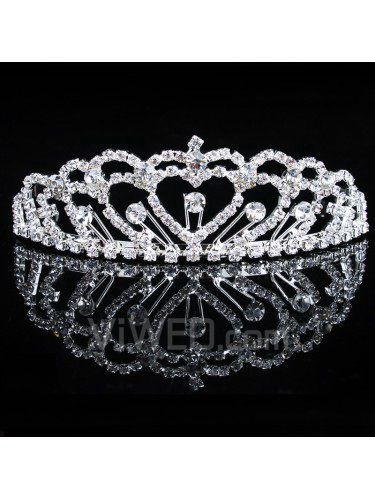 Rhinestiones y tiara nupcial de la boda circones