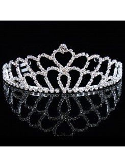 Liga beauitful com rhinestiones de noiva tiara