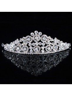 Beauitful legering med rhinestiones bröllop brud tiara