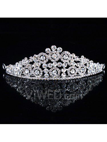 Beauitful legierung mit rhinestiones hochzeit braut tiara