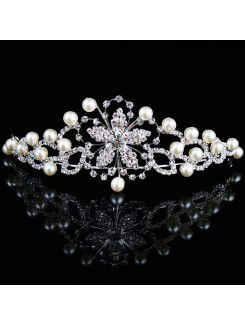 Beauitful Pearls and Rhinestones Wedding Bridal Tiara