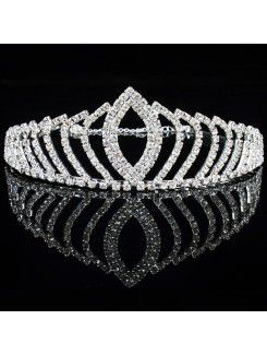 Legering med rhinestiones bryllup brude tiara