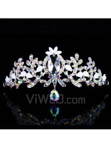 Gorgeous Alloy with Pearls and Shining Rhinestions Wedding Tiara