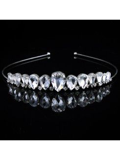 Nydelige rhinestones og zircons bryllup brude tiara