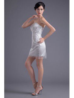 Lace Sweetheart Sheath Short Short Wedding Drees