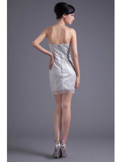 Lace Sweetheart Sheath Short Short Wedding Drees