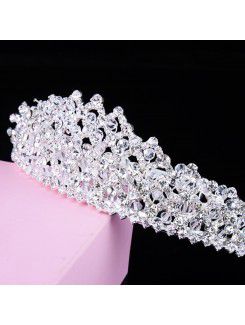 Top Grade Alloy with Rhinestones and Zircons Wedding Tiara