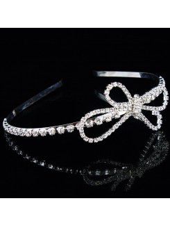 Legering med strass blomma bröllop brud headpiece