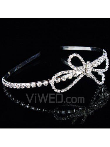 Aleación con diamantes de imitación de flores de la boda casco nupcial