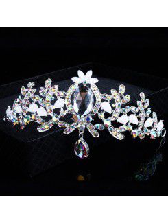 Beauitful Alloy with Color-Rhinestones Wedding Bridal Headpiece