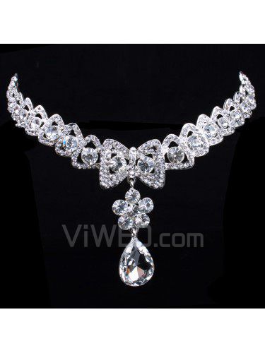 Gorgeous Alloy with Rhinestones Wedding Bridal Headpiece (Two Colors Available)