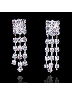 Artistic Alloy with Rhinestones Star Wedding Jewelry Set Including Necklace and Earrings