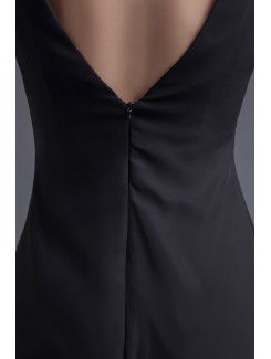 Chiffon Jewel Sheath Cocktail Dress