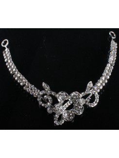 Boda beauitful establecida joyas collares , pendientes y casco con diamantes de imitación