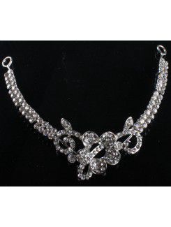 Beauitful bröllop smycken set halsband , örhängen och headpiece med strass