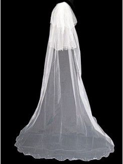 Voile de mariée longue 005