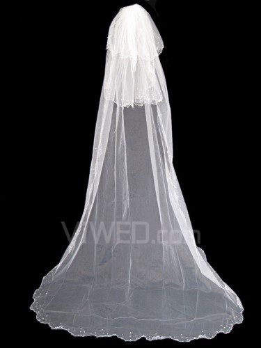 Voile de mariée longue 005