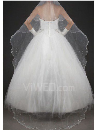 Long Wedding Veil 006