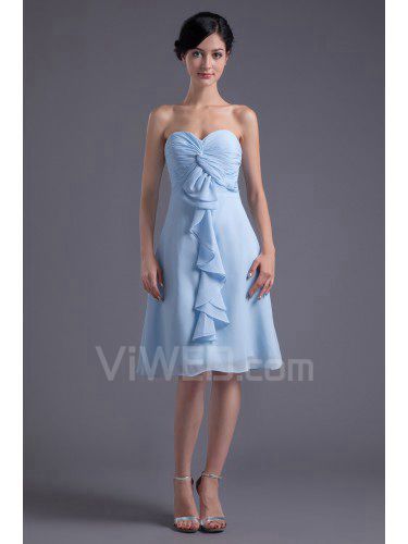 Chiffon mantel schatz knielangen cocktailkleid