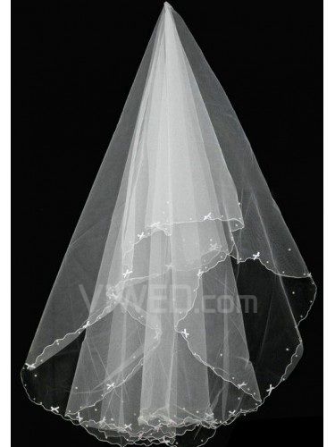 Short Wedding Veil 015