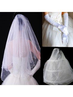 Short Wedding Veil 016