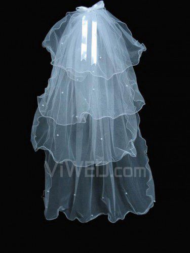 Short Wedding Veil 019