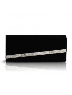 Samt abend oder ol handtasche mit diamanten h-6508