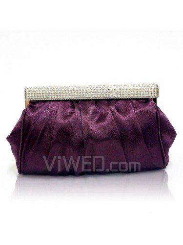 Da sposa in raso o in borsa sera con strass h-7147