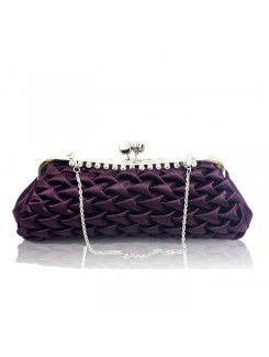 Satin Wedding or Evening Handbag/Clutche H-365