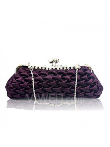 Satin Wedding or Evening Handbag/Clutche H-365